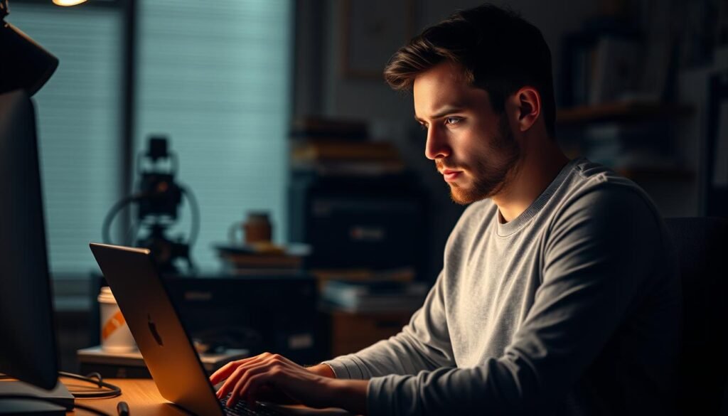 Produzir conteúdo todo o tempo e lidar com críticas é cansativo. É vital aprender a lidar com críticas e comentários negativos de forma eficaz.Técnicas para lidar com críticas e comentários negativosDesenvolvi uma mentalidade resiliente. Isso significa não ignorar, mas aprender com as críticas. Críticas positivas podem melhorar muito o conteúdo.Adotei também uma rotina de autocuidado. Isso inclui pausas, exercícios e hobbies fora do YouTube. Essas atividades mantêm a saúde mental e reduzem o estresse.